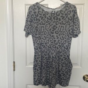 Leopard print romper